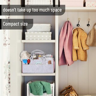 Foto 6 | Foto 6 | Organizador De Pañales Para Bebés Con Diseño De Mr. Pen, Color Rosa - Venta Internacional.