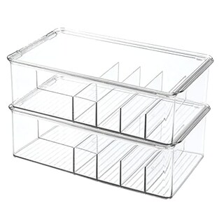 Foto 1 | Foto 1 | Contenedor Organizador De Almacenamiento Mdesign Apilable De 6 Secciones  Paquete De 2 - Venta Internacional.