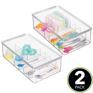 Foto 2 | Foto 2 | Contenedor Organizador De Almacenamiento Mdesign Apilable De 6 Secciones  Paquete De 2 - Venta Internacional.