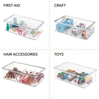 Foto 7 | Foto 7 | Contenedor Organizador De Almacenamiento Mdesign Apilable De 6 Secciones  Paquete De 2 - Venta Internacional.