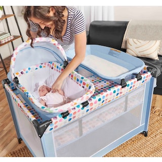 Foto 2 | Foto 2 | Playard Dream On Me Lilly Deluxe Spring Grey Con Capazo - Venta Internacional.
