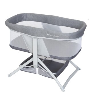 Foto 1 | Foto 1 | Mochila Rocking Baby Trend, Plegado Rápido, 2 En 1, Shadow Stone Grey - Venta Internacional.