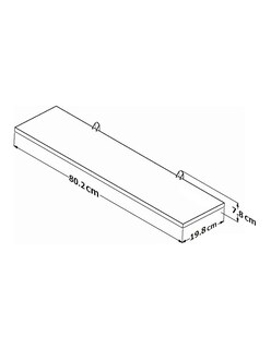 Foto 3 | Foto 3 | Juego 3 Repisas Playcon 80 x 19 cm Tablero Texturizado color Gris
