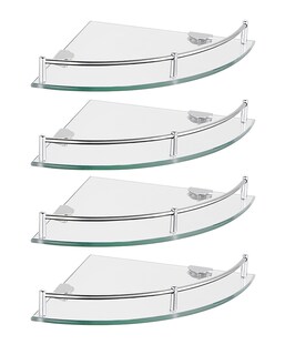 Foto 1 | Foto 1 | Repisas Esquineras Esatto AC-032-4-PACK color Transparente 4 Piezas