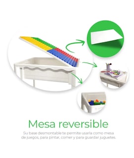 Foto 2 | Foto 2 | Mesa Didactica Con Juego De Bloques Para Niños Incluye Silla
