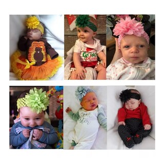 Foto 3 | Foto 3 | Diadema Elástica Con Flores De Encaje Para Niñas, 18 Colores