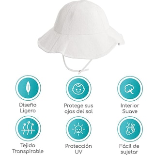 Foto 2 | Foto 2 | Tiernelle Sombrero Para Niña Niño Y Bebé Color Blanco