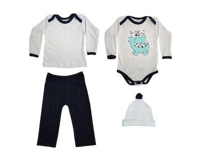 Foto 1 | Foto 1 | Conjunto Para Niño Colate Dinosaurio Corona Azul Con Gorro