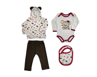 Foto 1 | Foto 1 | Conjunto para Bebé Niño Ratoncito 4 Piezas