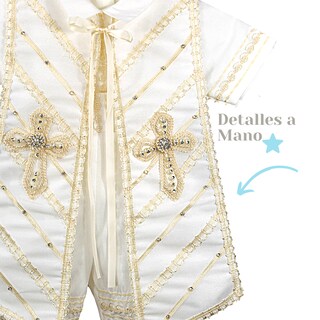 Foto 3 | Foto 3 | Traje Ropon Bautizo Niño + Kit Vela Trajecito Bebé Vaticano