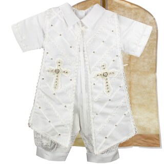 Foto 3 | Foto 3 | Traje Ropon Bautizo Niño + Kit Vela Trajecito Bebé Vaticano