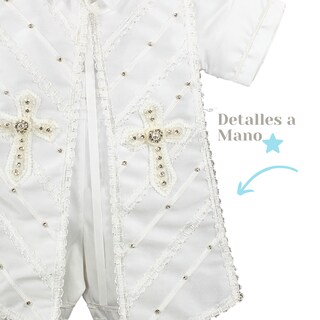Foto 4 | Foto 4 | Traje Ropon Bautizo Niño + Kit Vela Trajecito Bebé Vaticano