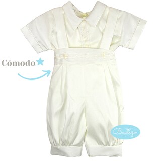Foto 5 | Foto 5 | Traje Ropon Bautizo Niño + Kit Vela Trajecito Bebé Ivan Beige