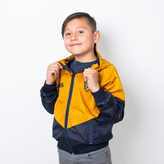 Foto 5 | Foto 5 | Chamarra Rompevientos Pumas Diseño Oficial en Oro y Azul Infantil