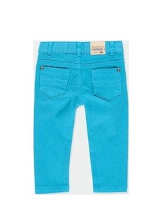 Foto 3 | Foto 3 | Pantalón Sarga Niño Azul Turquesa Niño Boboli