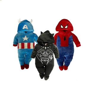 Foto 1 | Foto 1 | Kit Mamelucos Marvel C553-18 Multicolor 3 Piezas Capitán América/Black Panther/Spider-Man