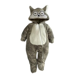 Foto 1 | Foto 1 | Mameluco Baby Kisses 1363-6 Gris Husky con Gorro Bordado