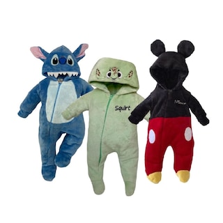 Foto 1 | Foto 1 | Kit Mamelucos Disney B424-18 Multicolor 3 Piezas Stitch/Squirt/Mickey