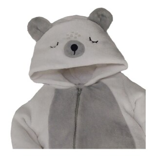 Foto 3 | Foto 3 | Mameluco Baby Kiss con Gorro Bordado Oso Dormilón color Blanco