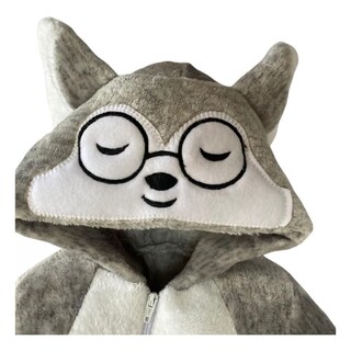 Foto 2 | Foto 2 | Mameluco Baby Kisses 1363-6 Gris Husky con Gorro Bordado