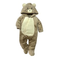 Mameluco Baby Kisses 0309-18 Gris Ratoncito con Gorro Bordado