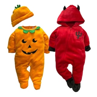 Foto 1 | Foto 1 | Kit 2 Mamelucos Kiss Halloween Diablito y Calabaza