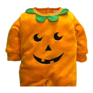 Foto 2 | Foto 2 | Mameluco Baby Kisses 0368-18 Halloween Calabaza Naranja con Gorro