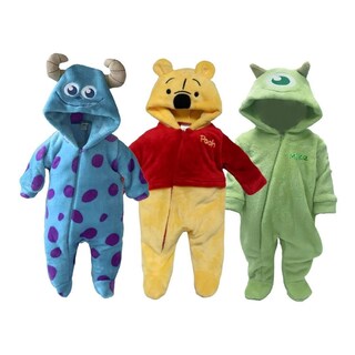 Foto 1 | Foto 1 | Kit Mamelucos Disney B405-18 Multicolor 3 Piezas Sulley/Pooh/Mike