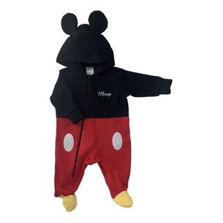 Foto 1 | Foto 1 | Mameluco Algodón con Gorro Bordado Disney Mickey Rojo para Bebé