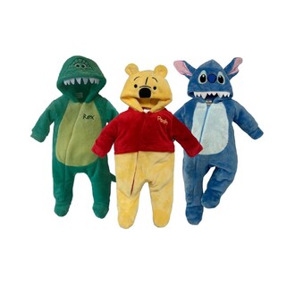 Foto 1 | Foto 1 | Mamelucos para Bebé Disney Rex, Winnie Pooh, Stitc 3 Piezas