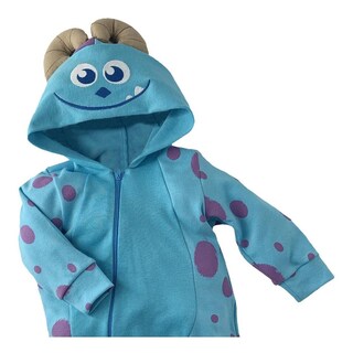 Foto 2 | Foto 2 | Mameluco de Algodón con Gorro Bordado Disney Sulley Azul