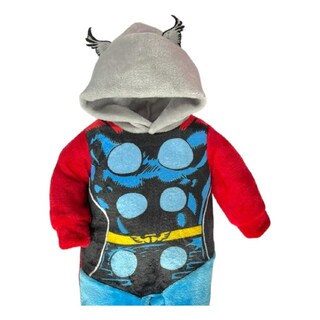Foto 3 | Foto 3 | Mameluco Marvel con Gorro Bordado Thor Azul