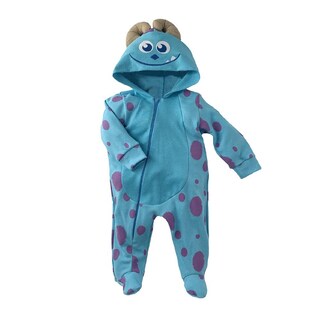 Foto 1 | Foto 1 | Mameluco de Algodón con Gorro Bordado Disney Sulley Azul