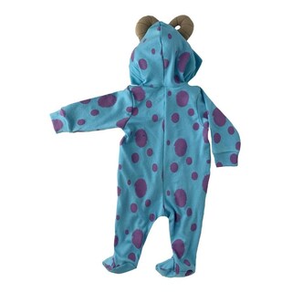 Foto 3 | Foto 3 | Mameluco de Algodón con Gorro Bordado Disney Sulley Azul