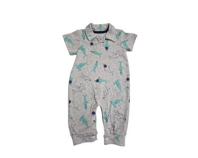 Foto 3 | Foto 3 | Conjunto Para Niño Colate Tiburones Verde Cuello Polo