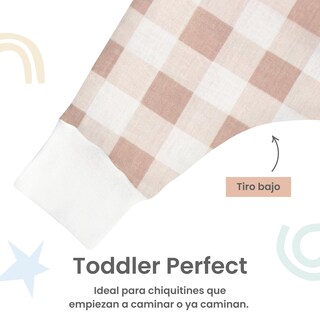 Foto 4 | Foto 4 | Saquito Para Dormir Nap Para Bebés Con Abertura Para Pies Algodón - Gingham Beige