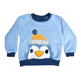 Foto 2 | Foto 2 | Conjunto De Pants Y Sudadera Pingüino Azul Para Bebé