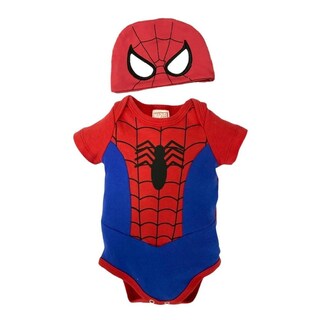 Foto 1 | Foto 1 | Pañalero Algodón Con Gorro Marvel Spiderman Rojo