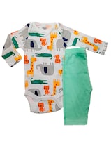 Kit 2 Piezas Bebé Niño Onesies Pañalero Y Pantalón Multicolor Op224hd