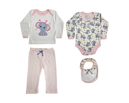 Conjunto para Bebé Niña Colate Baby Elefante