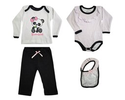 Conjunto para Bebé Niña Colate Baby 4 Piezas