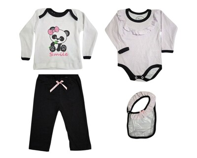 Foto 1 | Foto 1 | Conjunto para Bebé Niña Colate Baby 4 Piezas