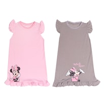 Camisones Chiqui Mundo Minnie color Rosa para Bebé Niña 2 Piezas
