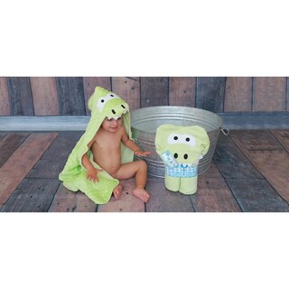 Foto 4 | Foto 4 | Bata De Baño Con Forma De Cocodrilo Para Bebé Verde