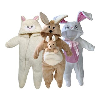 Foto 1 | Foto 1 | Pack 3 Mamelucos Borrega/Coneja/Canguro color Blanco