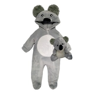 Foto 1 | Foto 1 | Mameluco Con Gorro Bordado Y Peluche Incluido Color Gris
