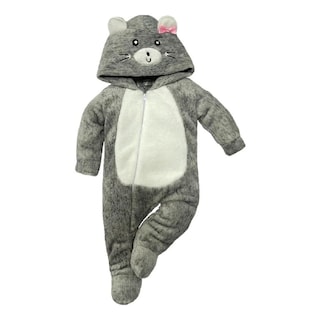 Foto 1 | Foto 1 | Mameluco Baby Kiss Gorro Bordado Ratoncita color Gris