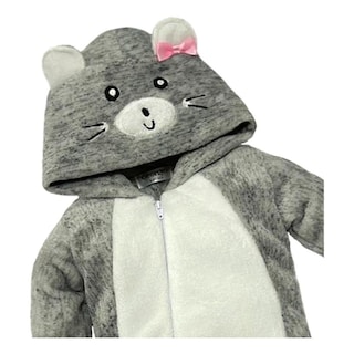 Foto 3 | Foto 3 | Mameluco Baby Kiss Gorro Bordado Ratoncita color Gris