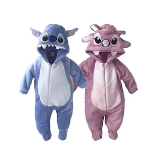 Foto 1 | Foto 1 | Mamelucos Disney Stich y Ángel 2 Piezas
