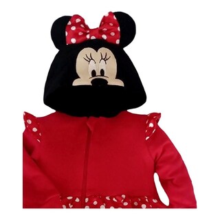 Foto 2 | Foto 2 | Mameluco Algodón Disney Diseño de Minnie con Gorro Bordado color Rojo
